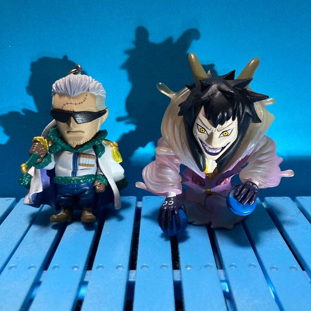 ONE PIECE Chibi Figure Keychain Caesar Smoker