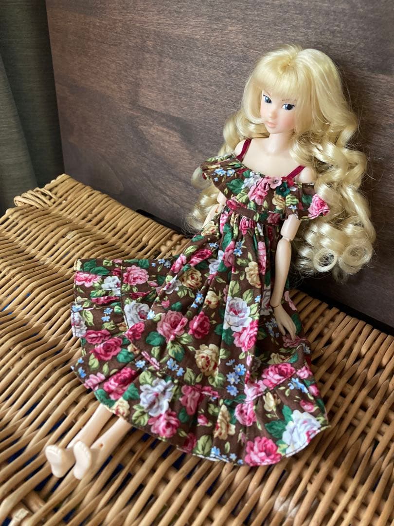 Floral Print Dress Outfit for Dolls - Momoko Jenny Licca-chan