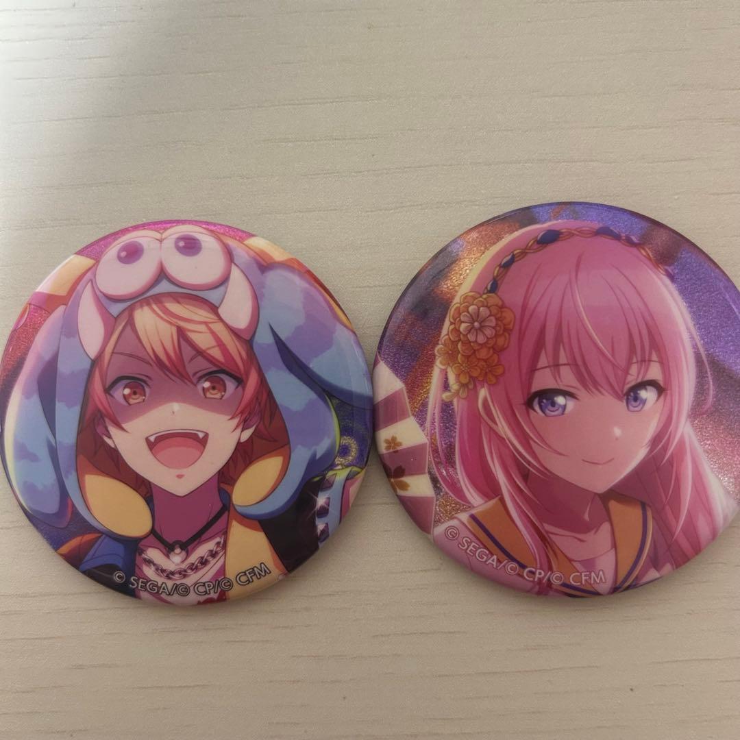 Protagonist: Tenma Tsukasa, Megurine Luka-Glitter Can Badge 2-Piece Set