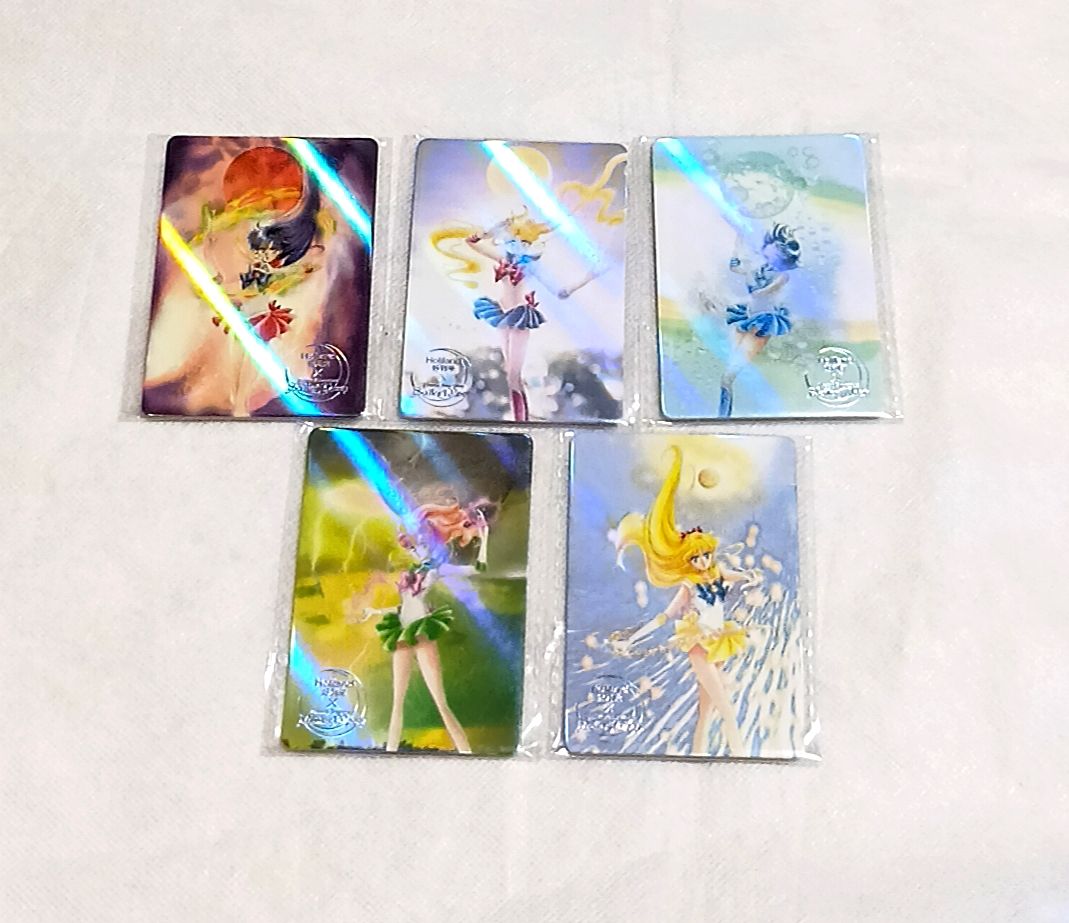 美少女战士 Holiland 好利来 卡片 全息卡片 holiland 5张套装 全新