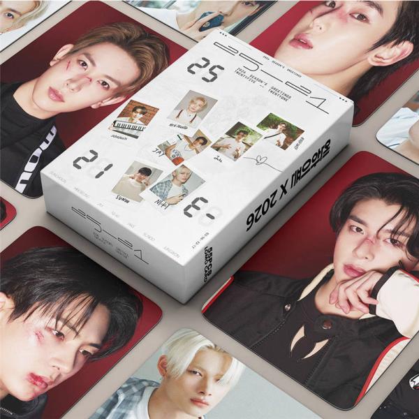 ENHYPEN周边商品 照片卡 55张套装 交易卡 ENHYPEN 全员照片卡 K-POP 韩国偶像 2026 SEASON'S GREETINGS 25-21 应援 LOMO卡片