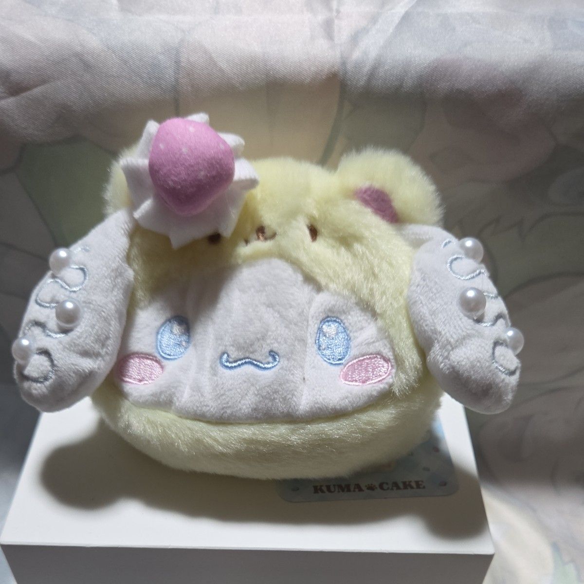 Sanrio Cinnamoroll Plush Pouch KUMA CAKE Bear Cake
