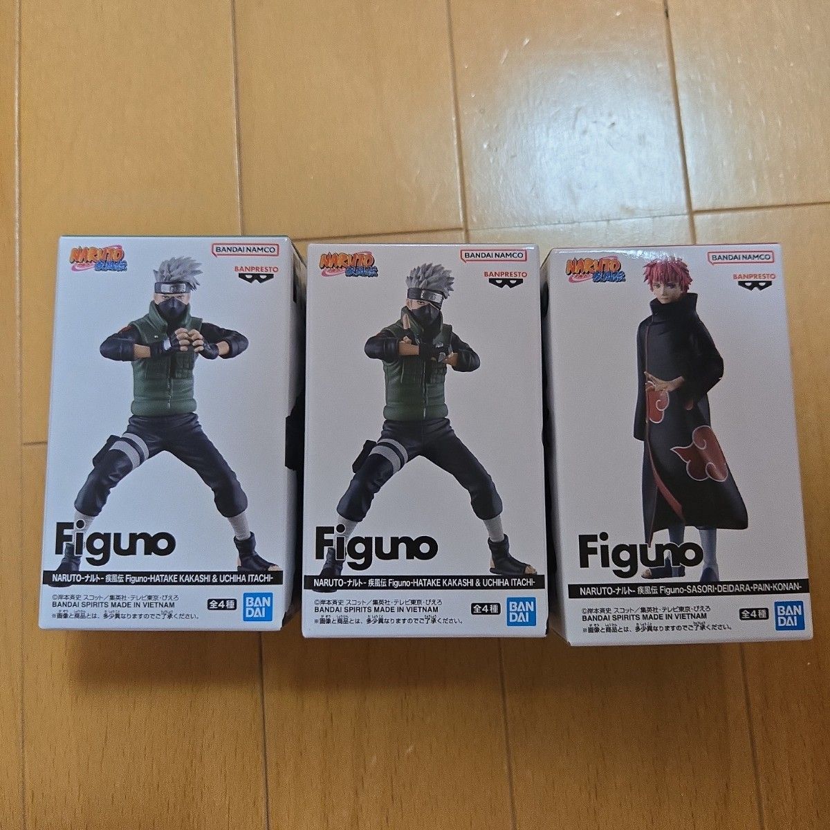 NARUTO -火影忍者-疾风传 Figuno 手办 3个套装 卡卡西 蝎