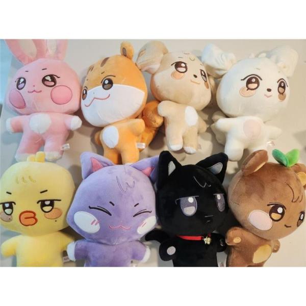ATEEZ周边 毛绒玩具 25-30cm aniteez 角色周边 ATEEZ 玩具 全员 K-POP 韩国 应援 小物 玩具 可爱 蓬松 礼物 礼品