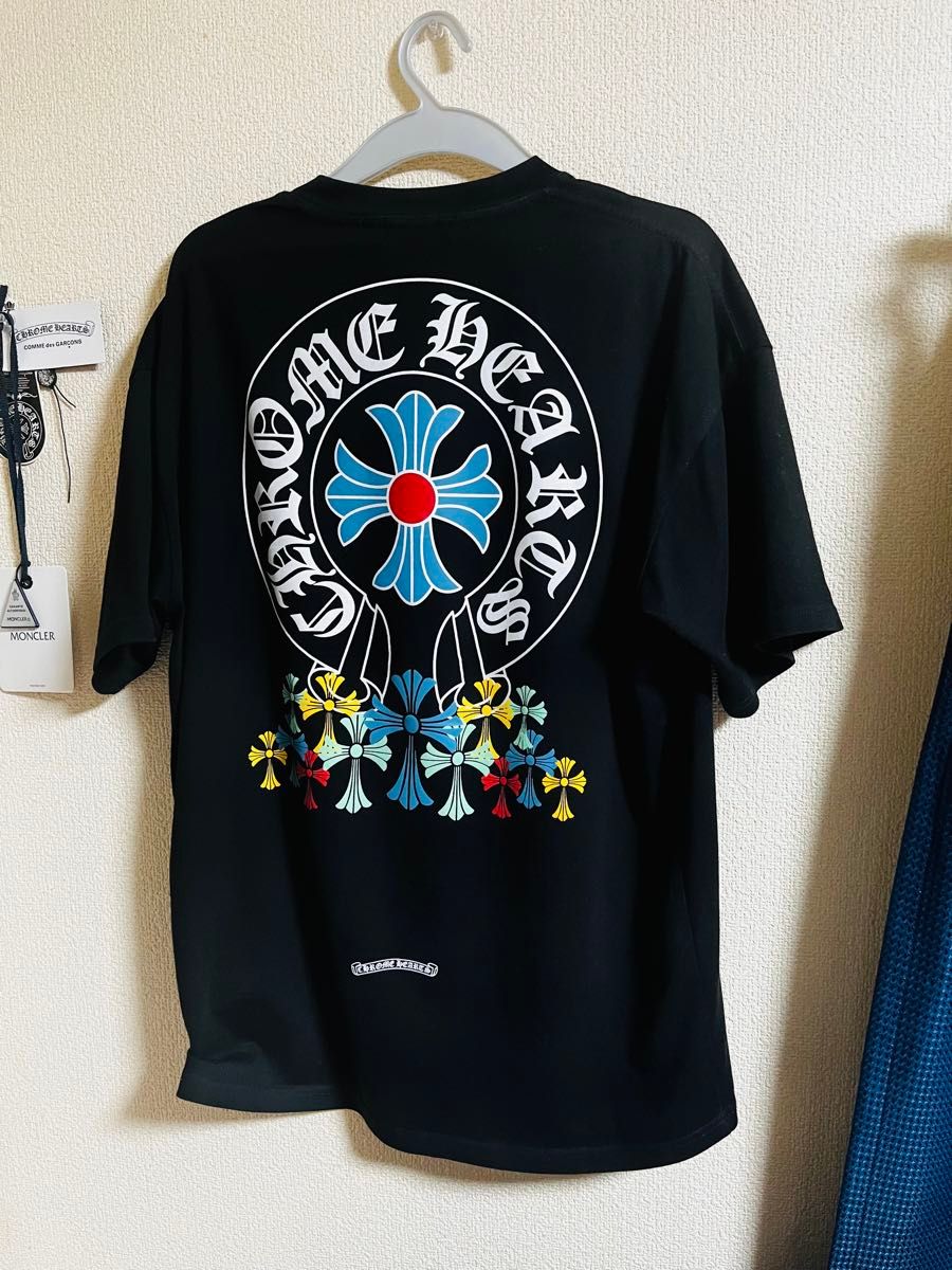 CHROME HEARTS 克罗姆哈茨 多色 亡灵十字架 T恤 黑色