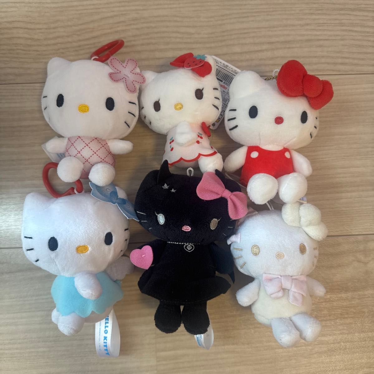 ハローキティ ぬいぐるみ マスコット 6個セット まとめ売り サンリオ