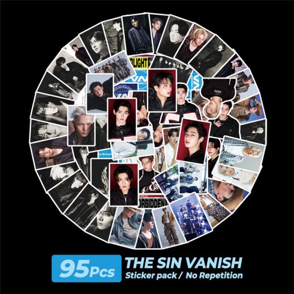 ENHYPEN周边贴纸 贴纸套装 95张 ENHYPEN THE SIN VANISH 贴纸 手账 韩流 KPOP 爱豆 照片 应援 小物 全员
