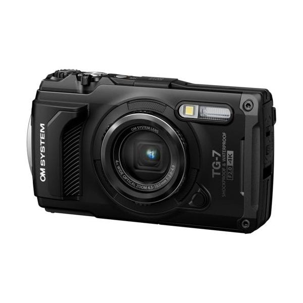 OM SYSTEM Tough TG-7 BLK Black Waterproof Dustproof Shockproof Digital Camera