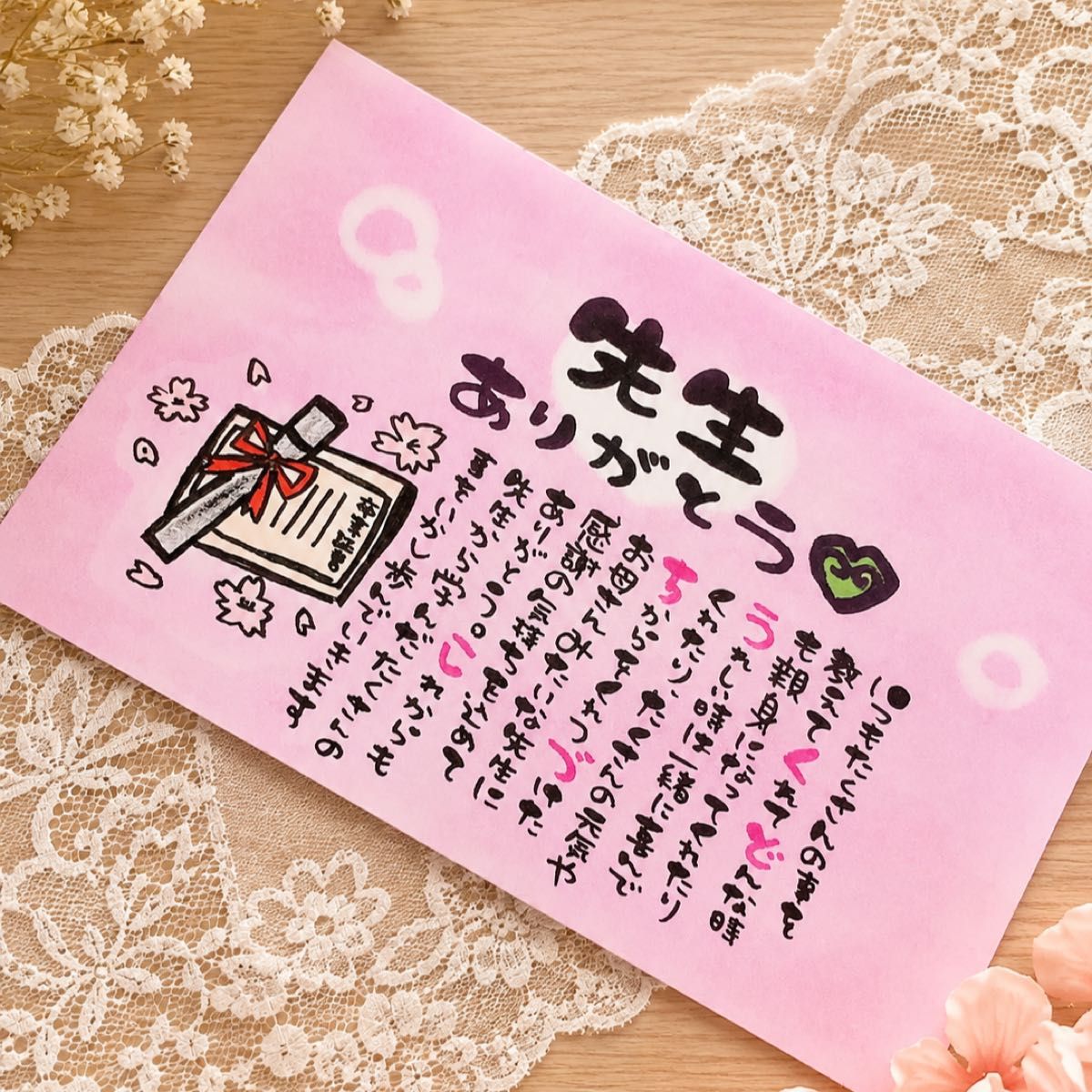 【给祝贺退休的人的感谢信毕业园老师等】写上名字