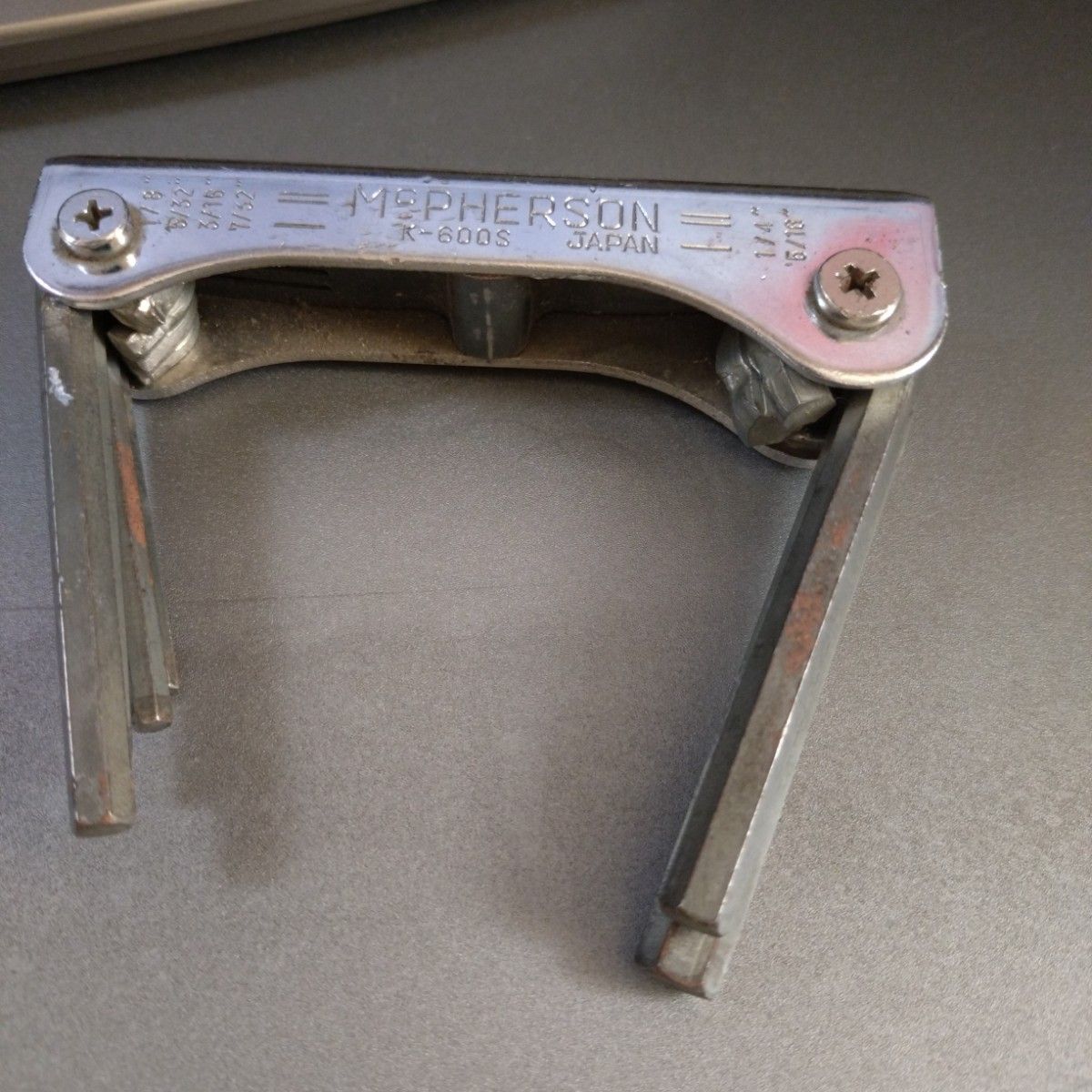 MCPHERSON K-600S折叠式六角扳手套装日本制