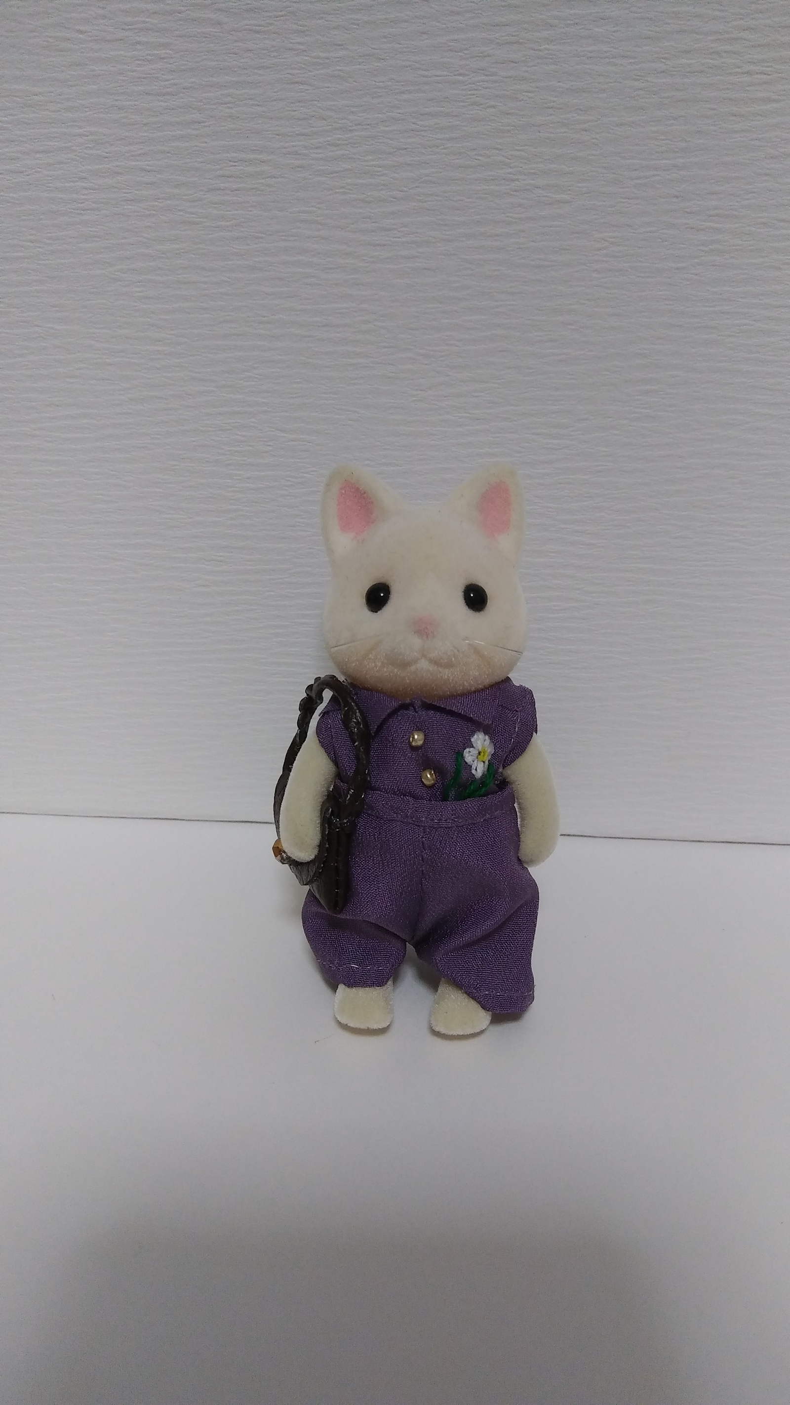 Sylvanian Families姐姐款四季花卉刺绣衬衫与阔腿裤套装+肩包〔冬季〕