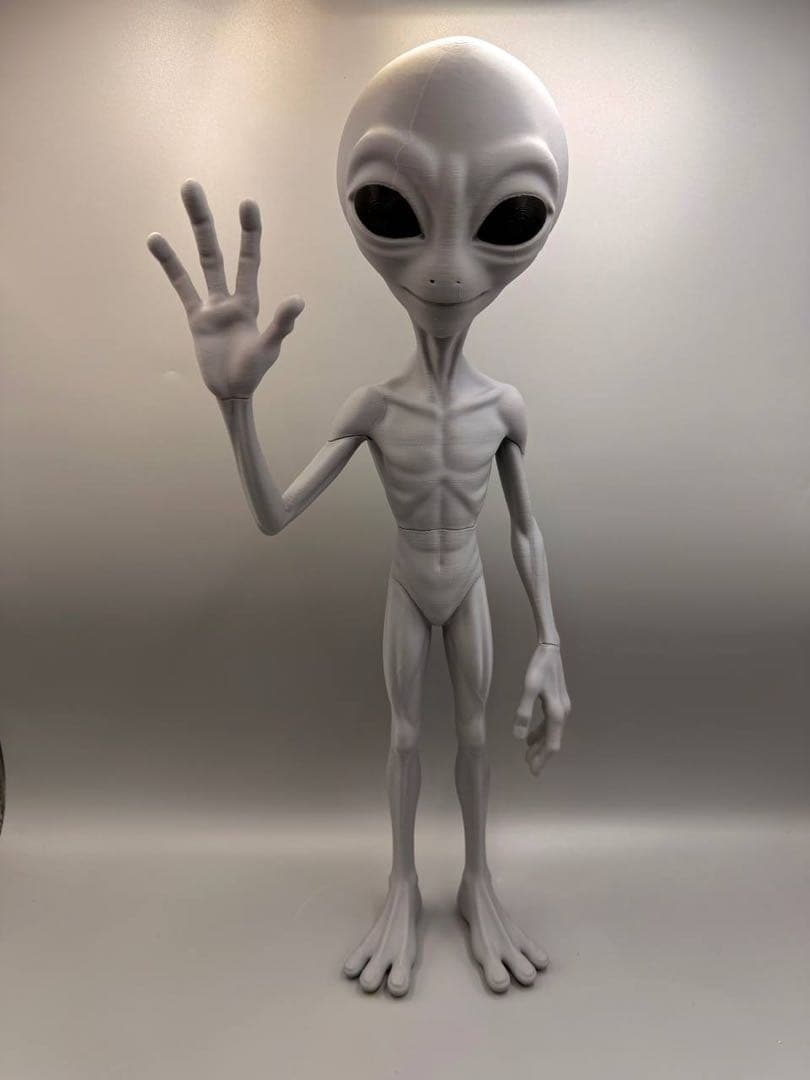 Alien Gray Type Figure Ornament Approx. 40 cm Tall