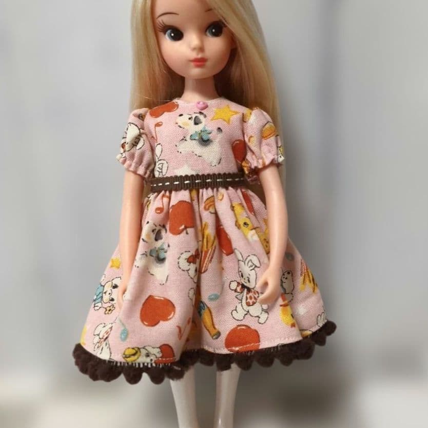 Handmade Outfit for First-Generation Rika-chan Size Doll - Dress