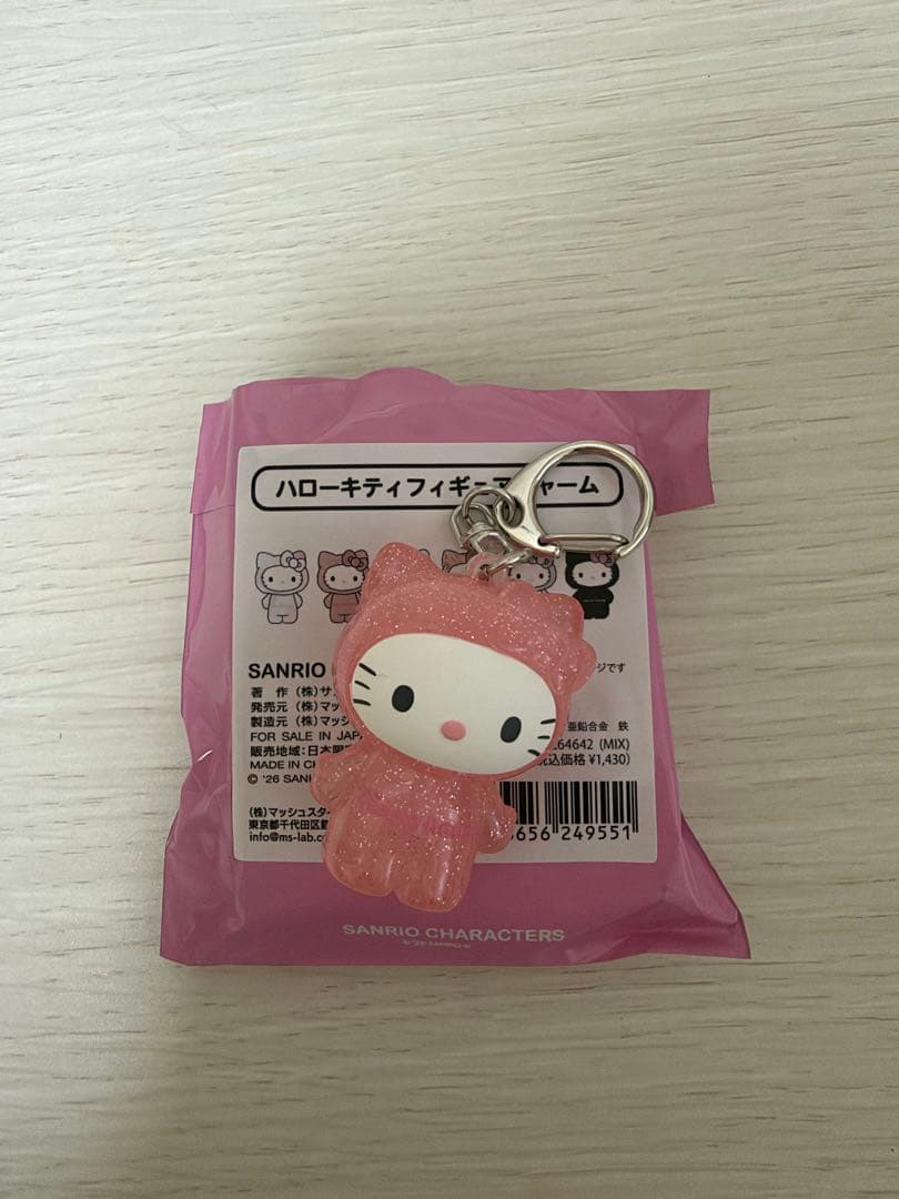 Sanrio House Hello Kitty Figure Charm Pink Lame