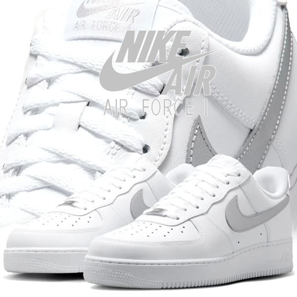 ナイキ エア フォース 1 '07 ホワイト メタリックシルバー NIKE AIR FORCE 1 07 wht/metallic silver fj4146-134