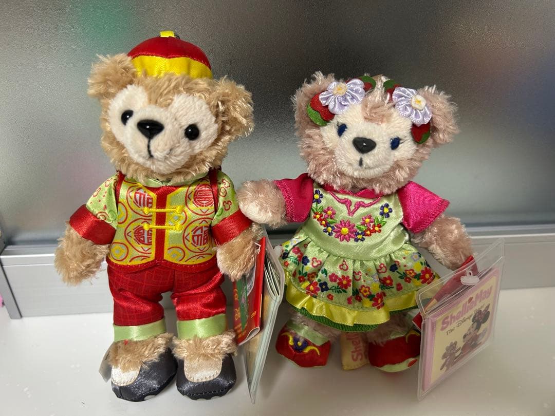 【未使用新品】香港迪士尼限定春节daffy & 雪莉梅毛绒玩具