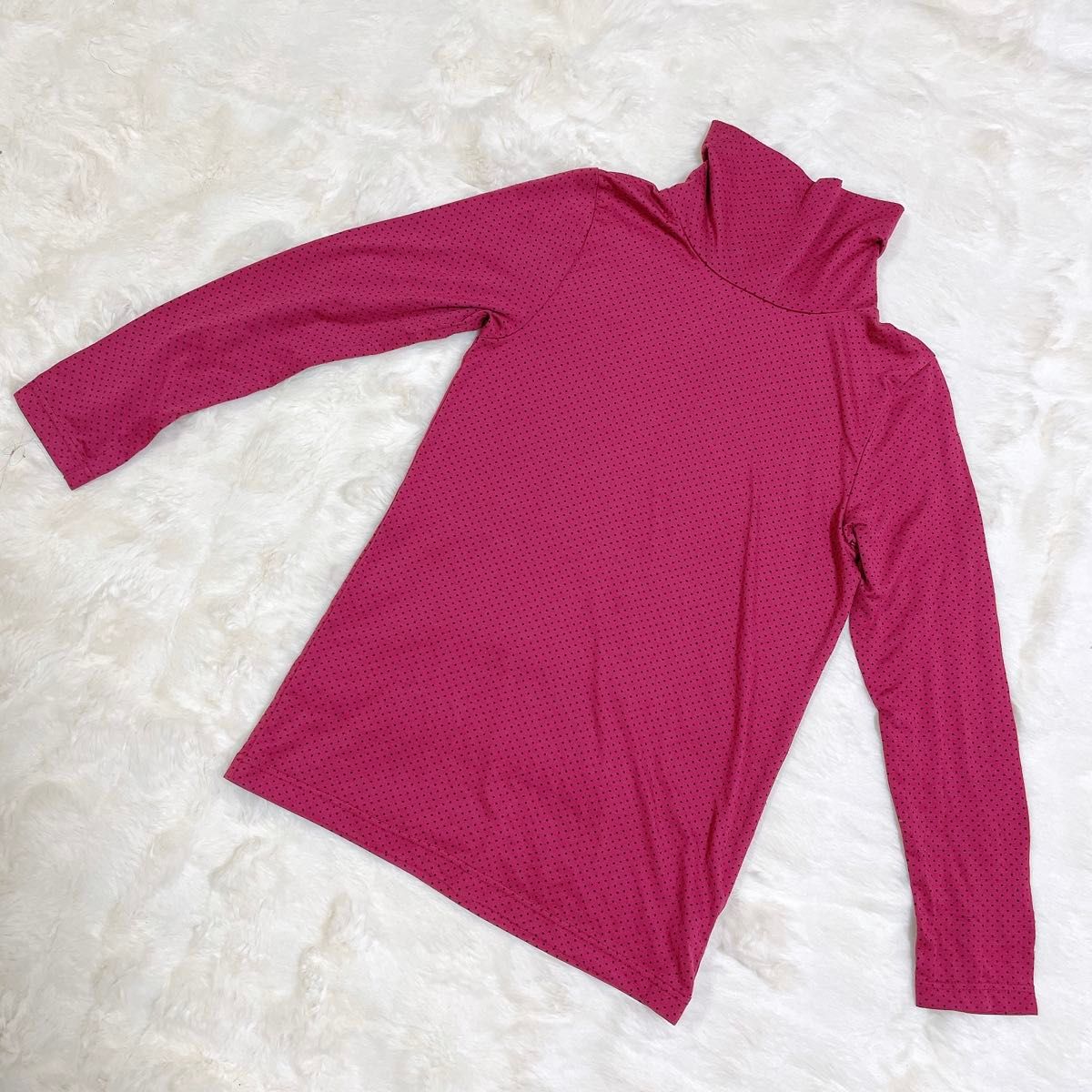 ユニクロ ヒートテック 子供服 120 ハイネック キッズ シャツ カットソー UNIQLO 長袖 タートルネック