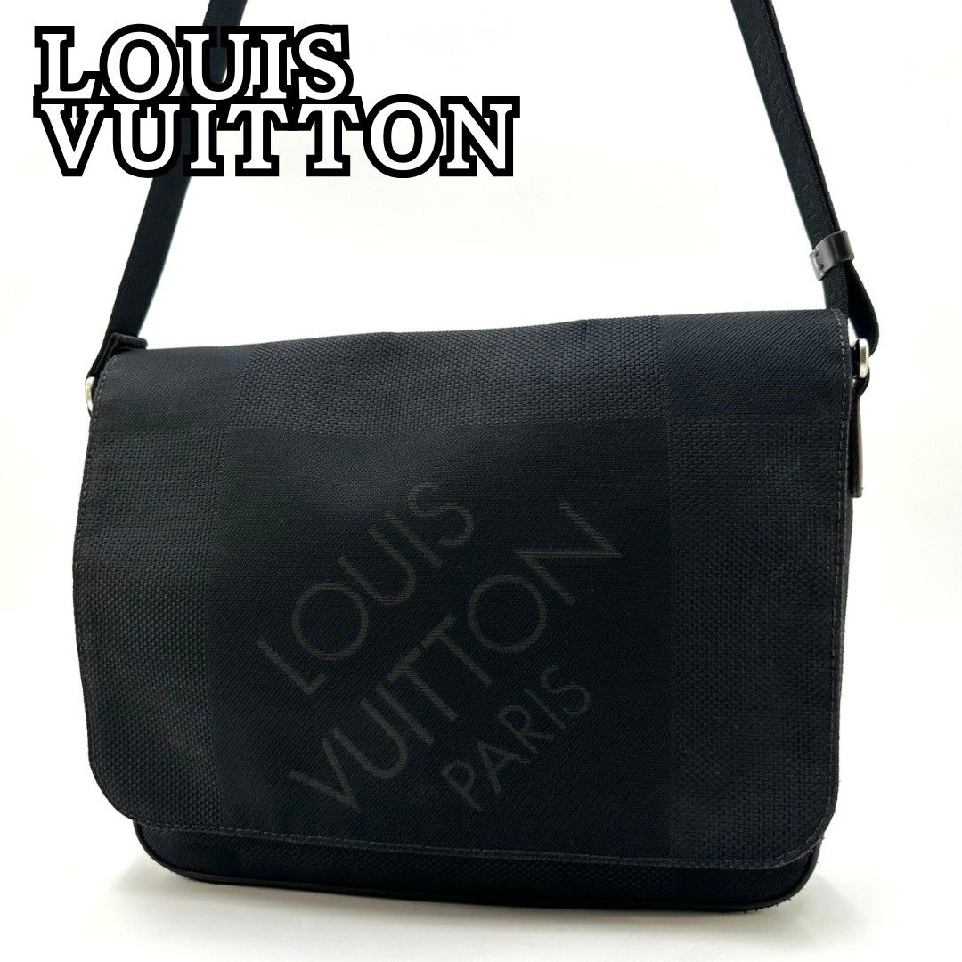 路易威登 Messenger NM Damier Jean 邮差包 斜挎包 黑色 LOUIS VUITTON