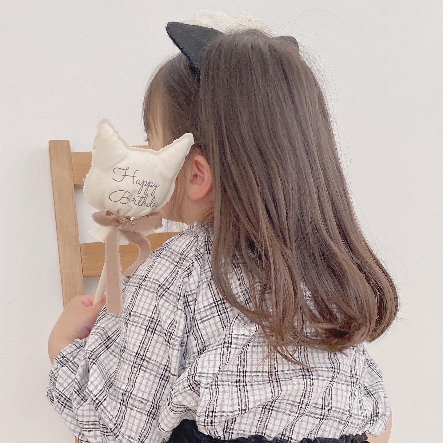 喵星人猫布条棒 定制 出生礼物 男孩 女孩 手杖 月龄 生日 初节句 猫 狗 拍摄道具 应援道具