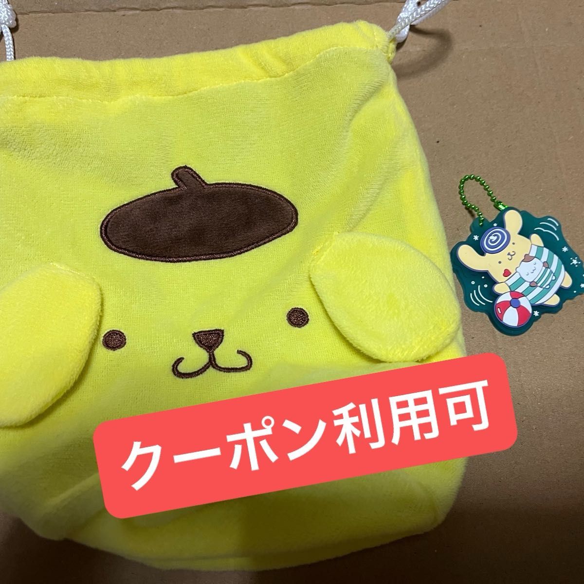 三丽鸥 布丁狗 抽绳收纳袋 化妆包 三丽鸥角色 立体软胶挂件7 布丁狗 橡胶吉祥物