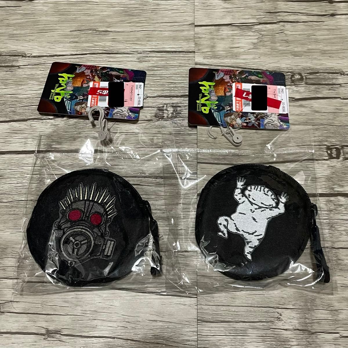 New tag with mud shedown Shimamura collaboration coin case set 2 pieces Kaiman Nikaido gyoza man carabiner coin bag pouch