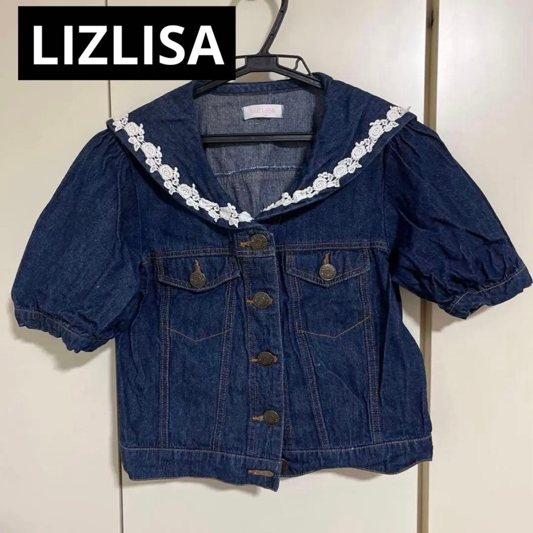 LIZ LISA 丽兹丽萨 水手领 牛仔夹克 G牛仔夹克 短袖