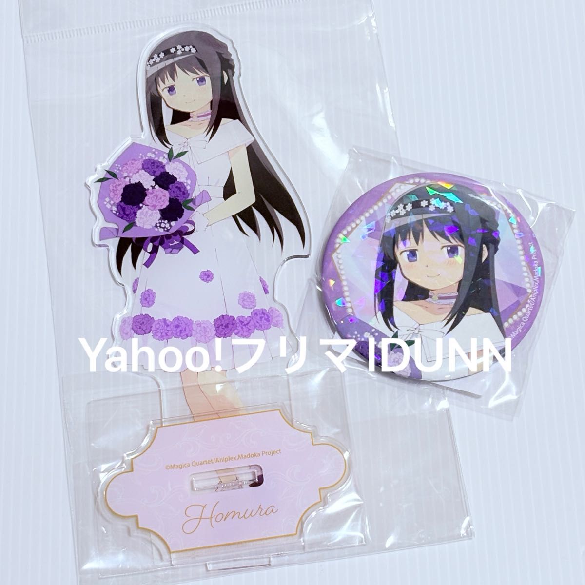 The Movie: Puella Magi Madoka Magica – Walpurgis Night’s Wicked Awakening, Homura Akemi Acrylic Stand, Holographic Pin, Petal Dress, Marui