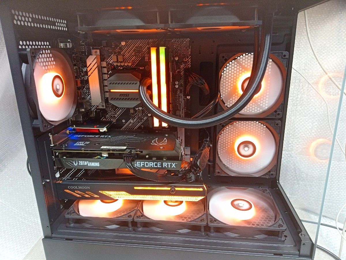桌面游戏 i7-10700 48G 简易水冷 RTX3050 RGB 风扇