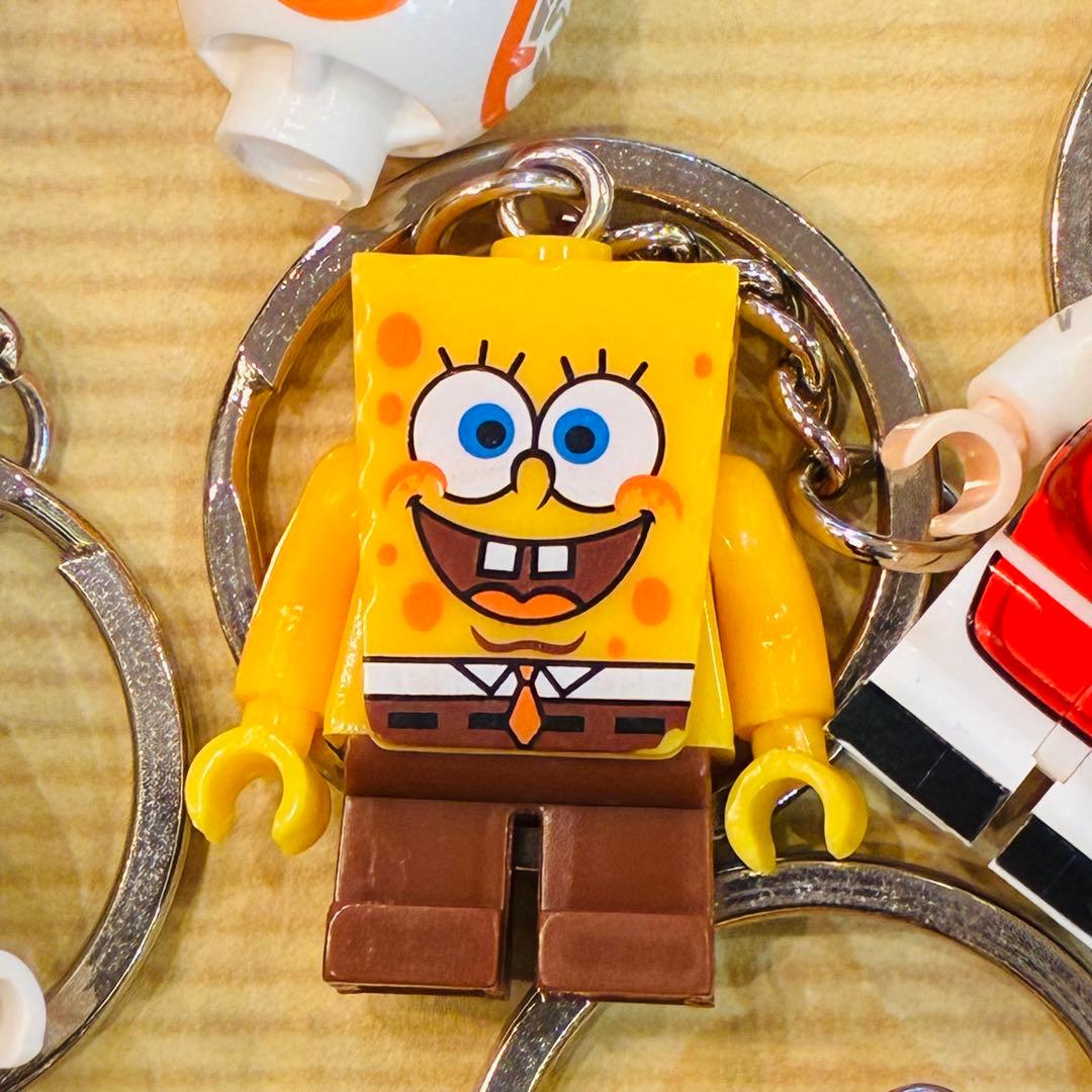 New SpongeBob Bob Rare Mini Figure Keychain Key Ring