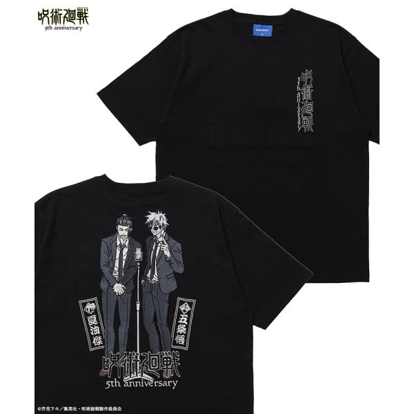 动画《咒术回战》5周年五条 · 夏油 (西装ver) 怀玉 · 玉折TEE 26570929短袖t恤周刊少年jump咒术回战五条悟夏油杰刺绣 \