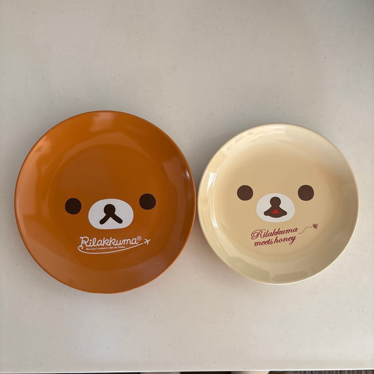 轻松熊 盘子 2个装 轻松熊与蜂蜜的邂逅