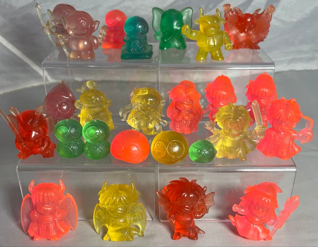 Vintage 【Bundle Sale】Puyo Puyo Clear Type Eraser Figure PVC Figure Rare