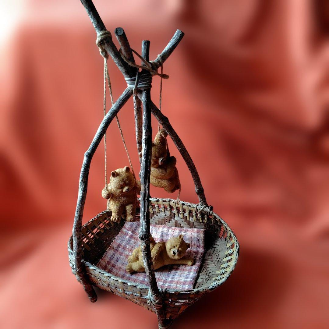 Bear Family Diorama Ornament Decoration