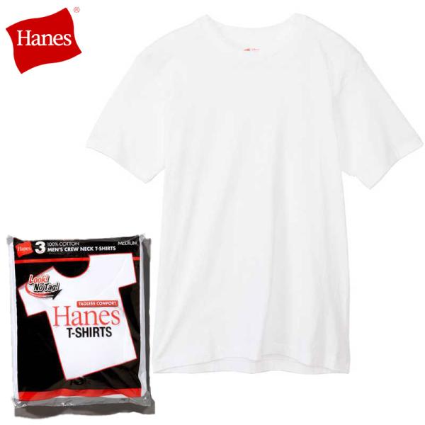 3枚组海恩斯男士MEN'S UNDERWEAR 3p红标签颈t恤服装短袖棉棉100% HM2135G