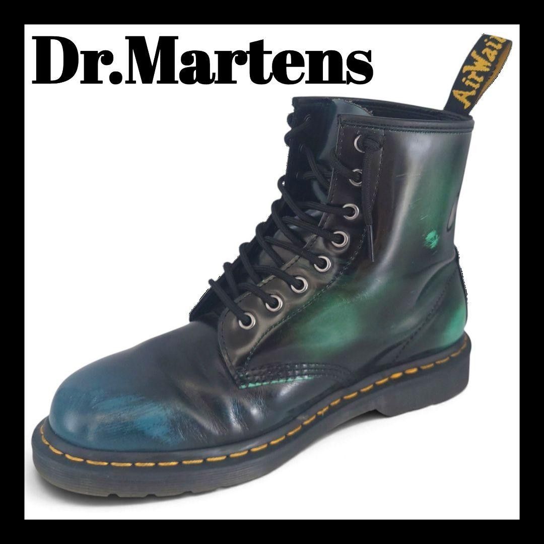 稀有 Dr.Martens 8孔渐变皮革靴 UK8 Dr. Martens 男款 Y2K 时尚 超稀有