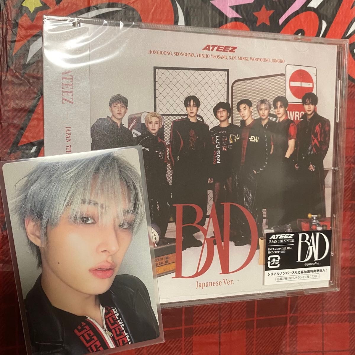 ATEEZ JAPAN 第5张单曲 BAD 初回Flash Price版 附小卡 MINGI