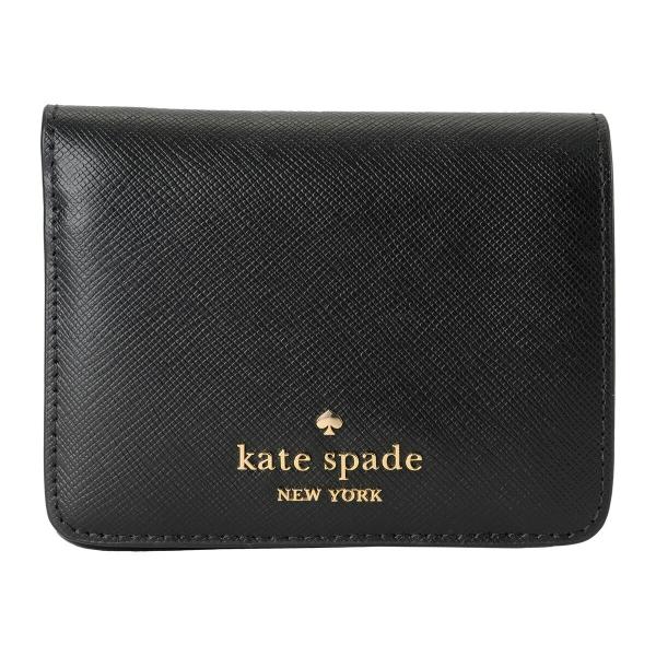 平行进口 凯特·丝蓓 两折钱包 kate spade 麦迪逊 KC581 001 女士 黑色