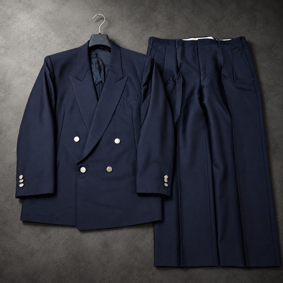 SCABAL VINTAGE DOUBLE BREASTED SUIT银按钮奈比设置双手镯