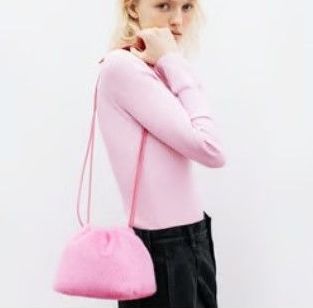 WCJ ★环保仿毛皮束口袋★粉色 收纳包 2025-2026 WCJ HAPPY BAG