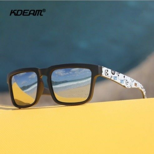 新品 包邮 KDEAM UV400 银色镜面 运动太阳镜234318