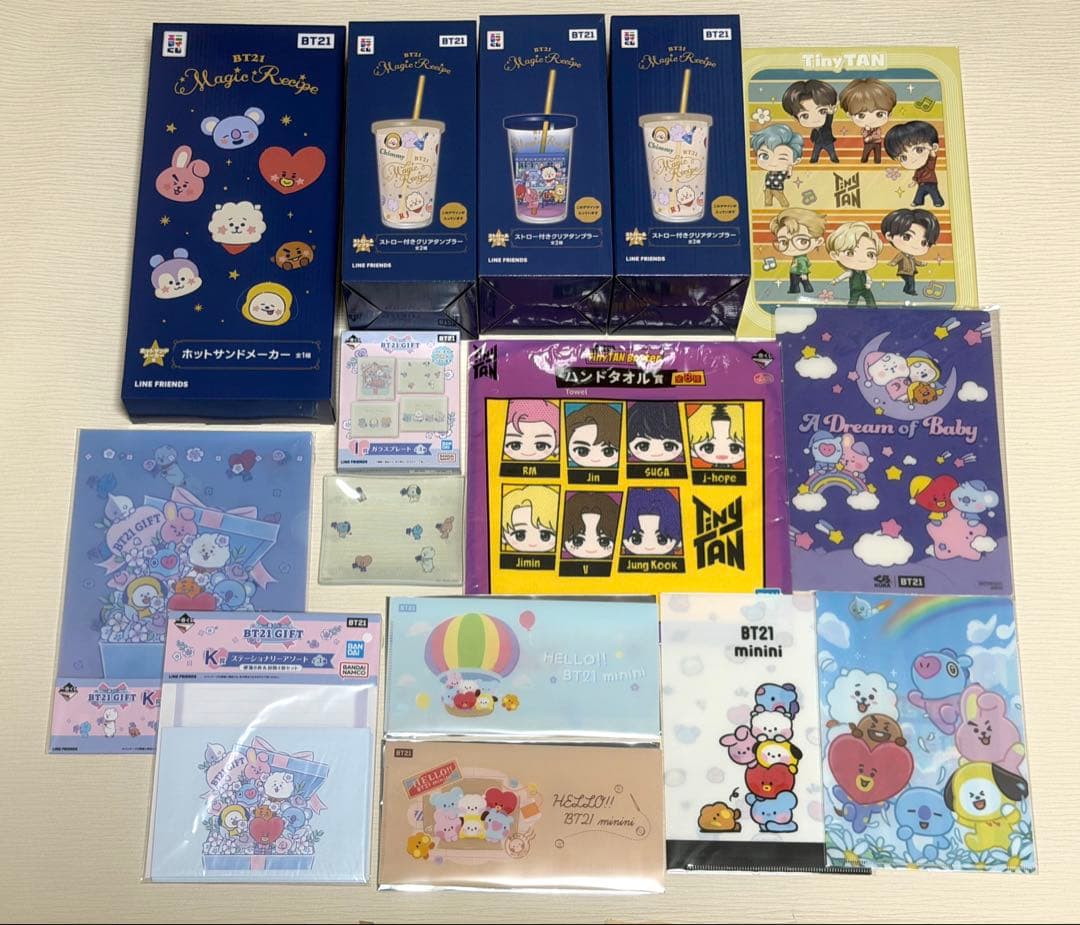 BTS TinyTAN BT21商品集中销售