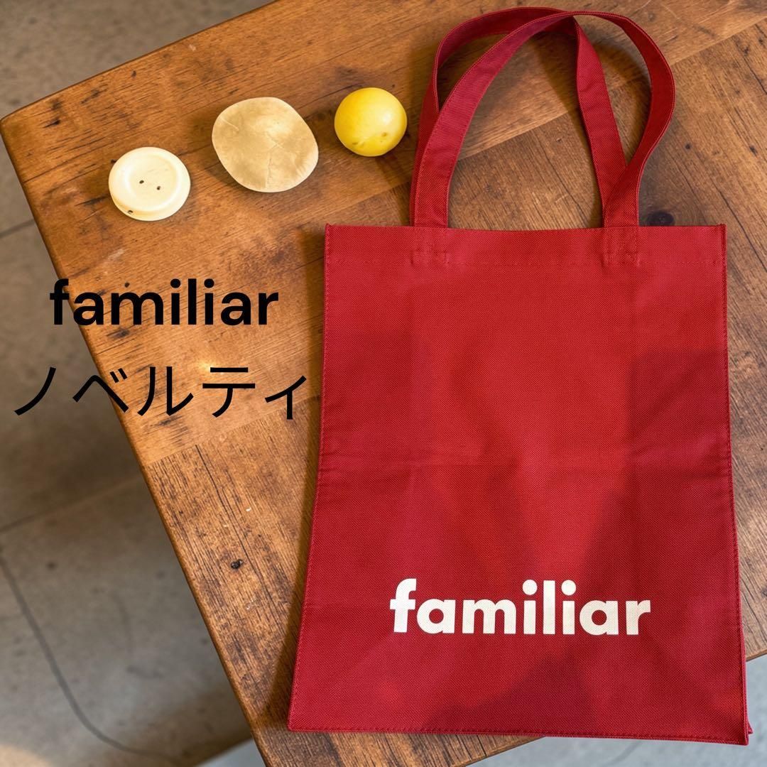 【[Non-sale item] Familiar Famiglia Novelty Red Tote Bag