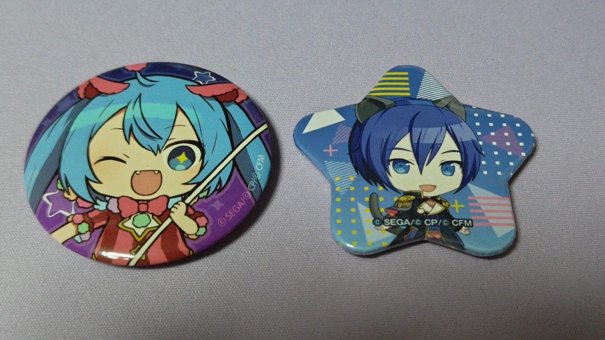 【美品中古】プロセカ 缶バッジ 2個セット 初音ミク KAITO