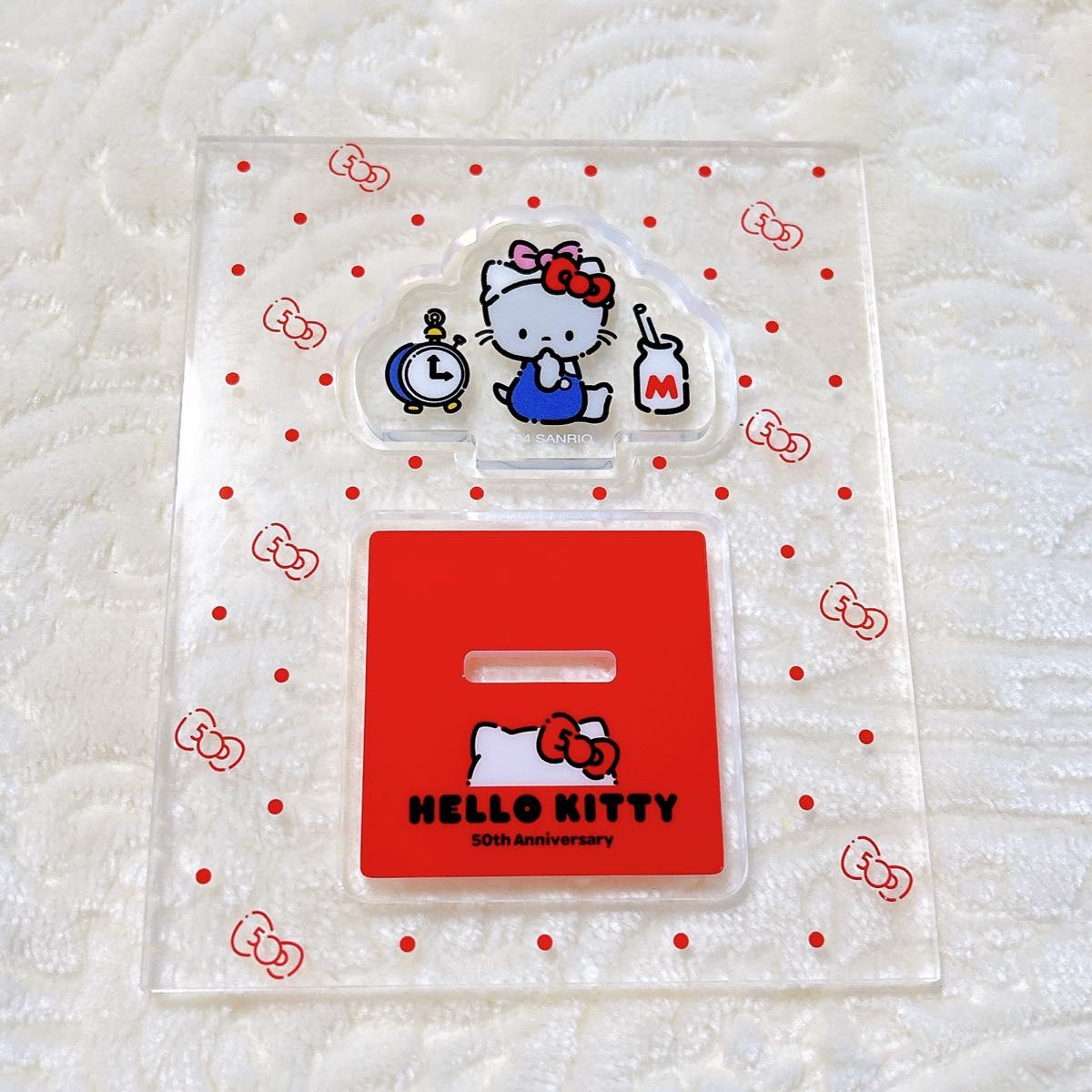 Hello Kitty 50th Anniversary Acrylic Stand Nyanyunyon
