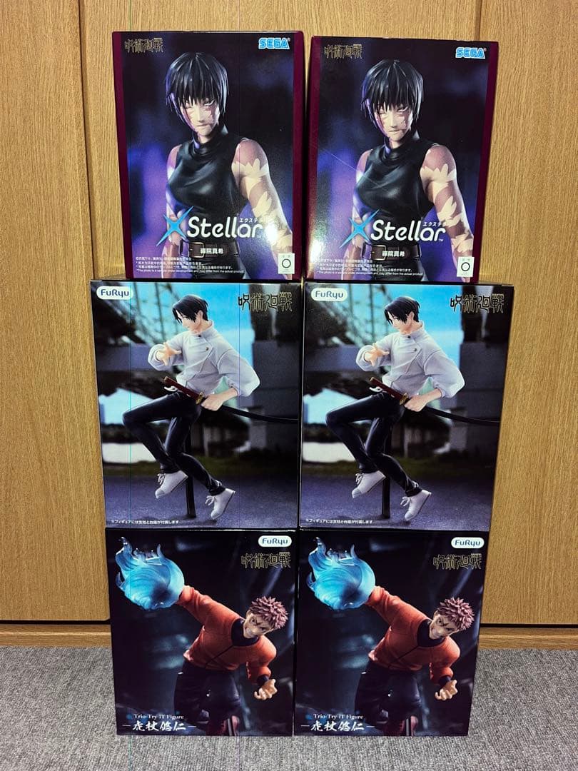Jujutsu Kaisen Figure 6-Piece Set Yuji Itadori, Maki Zenin