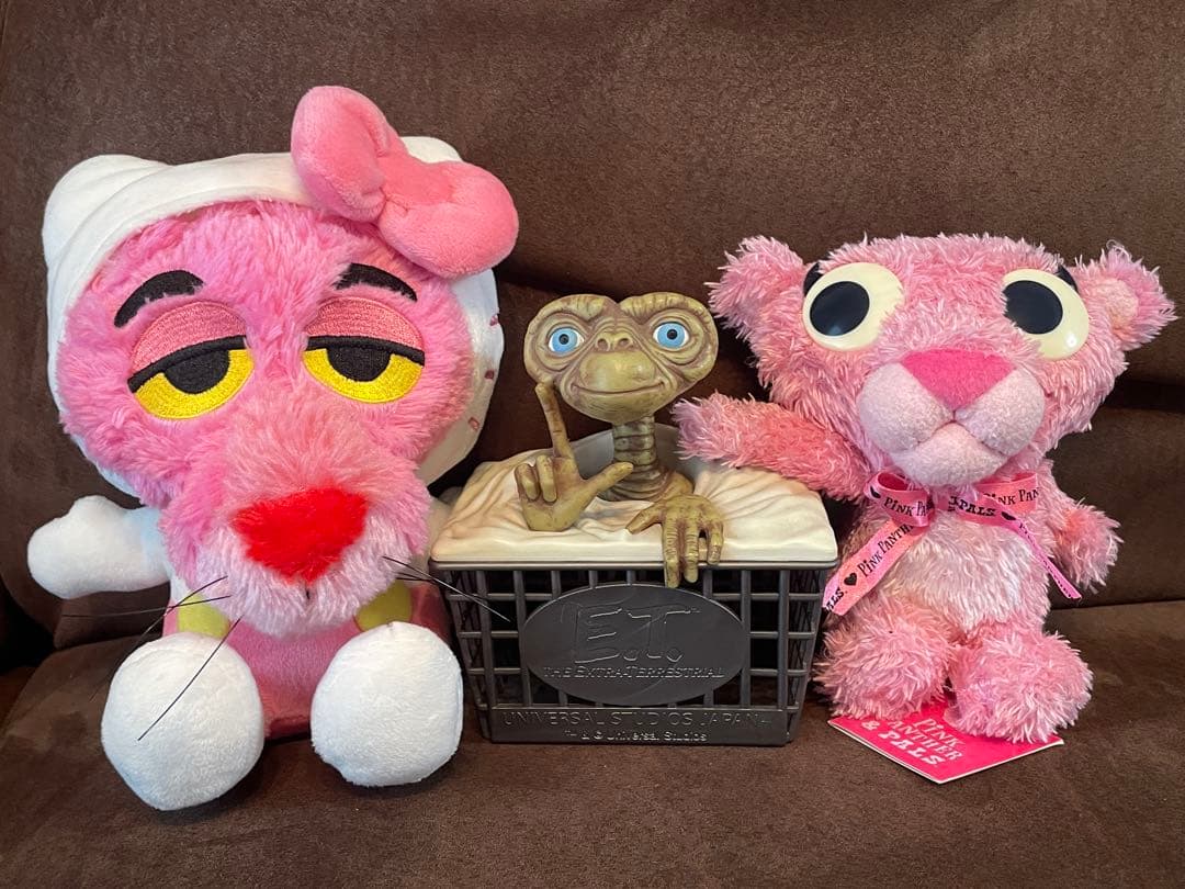 E.T. Basket Bicycle Basket USJ Small Item Storage Pink Panther Hello Kitty