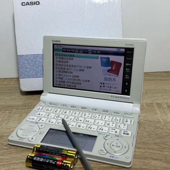■CASIO EX-word 電子辞書 XD-B7600 動作良好 乾電池付き