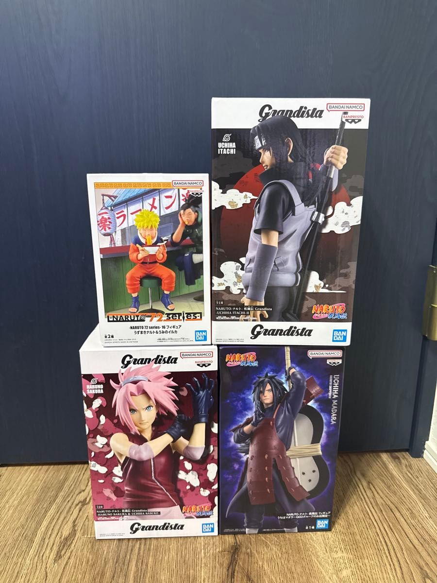 NARUTO フィギュア 4体セット Grandista うちはイタチ うずまきナルト 春野サクラ うちはマダラ