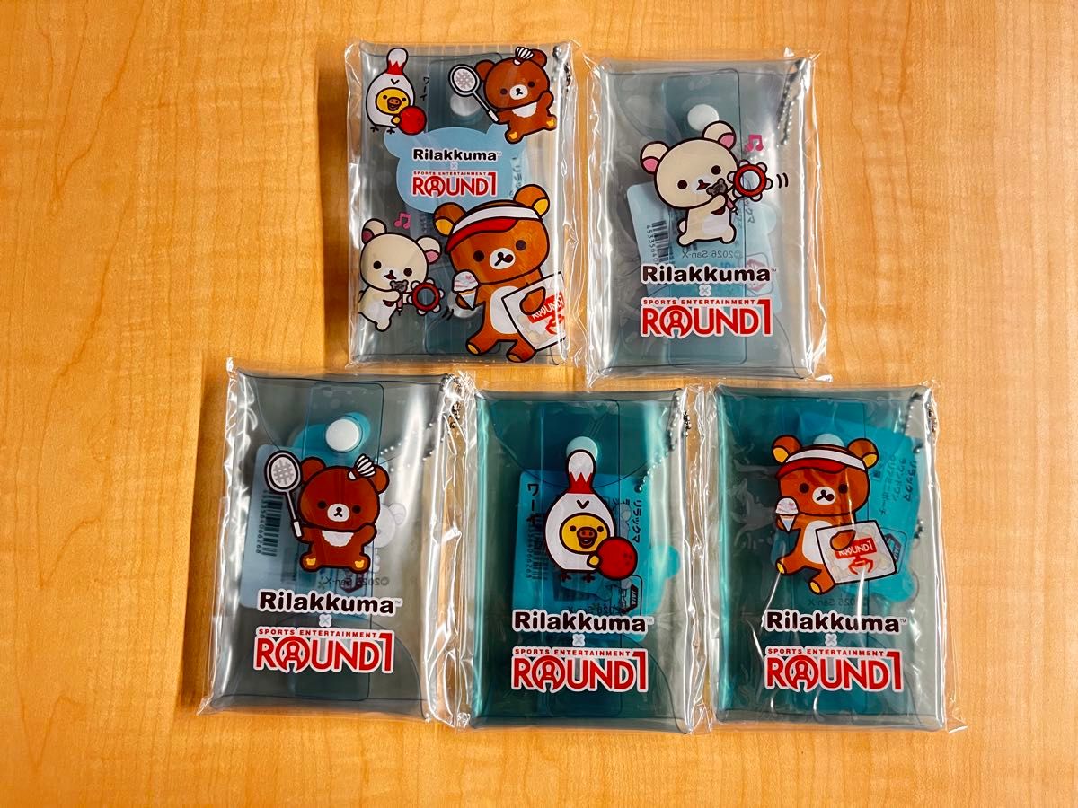 Rilakkuma Round One Limited Clear Mini Pouch Five-kind Set