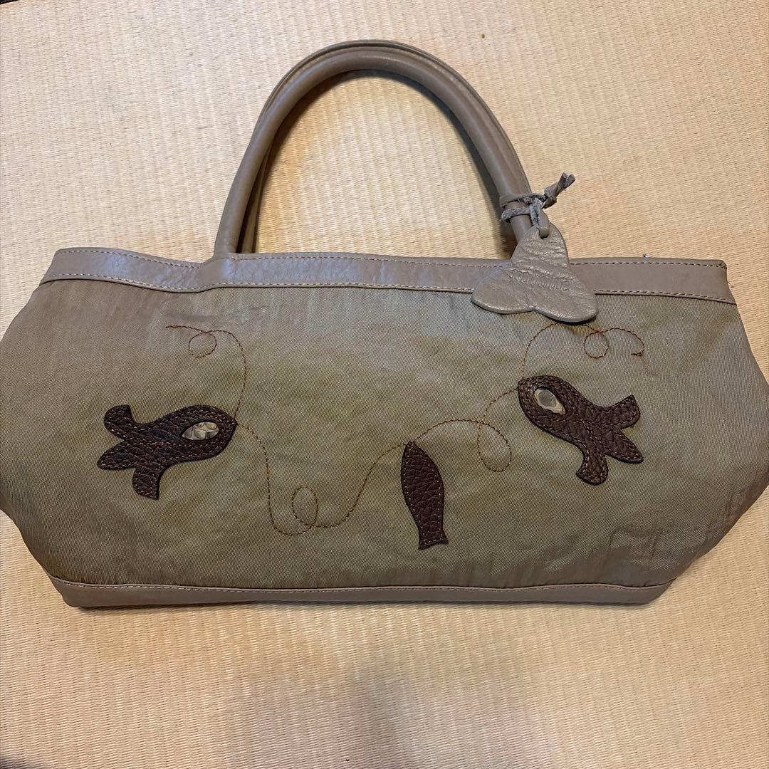 手提包 鱼形 真皮 尼龙